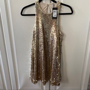 Guess sparkly gold party dress. Size XS. New.